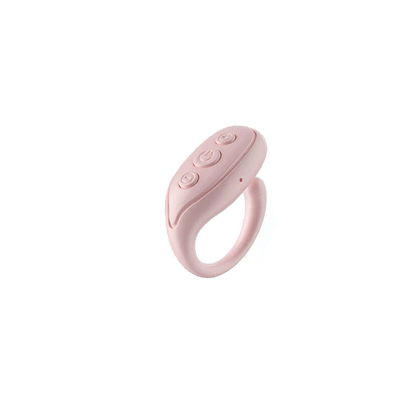 Color: PINK - WHITE - Scroll And Roll Bluetooth Remote Multifunctional Ring K290-51153820221713