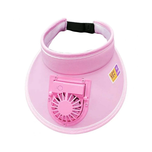 Color: Chic Pink - Chic And Cool Summer Cap With Rechargeable Fan K290-51210280861969