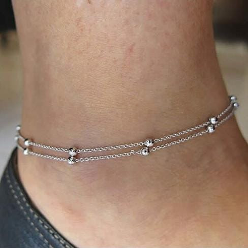 Style: Silver - Happy Ending Anklets in Silver and Gold K290-1248422604