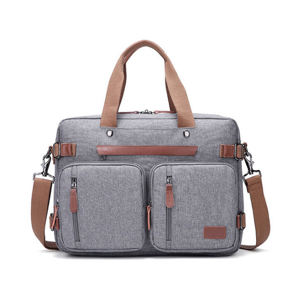 Color: Light Grey, Size: 17.3 inch - Men's Multifunctional Portable Briefcase Q119-CJNS110114402BY