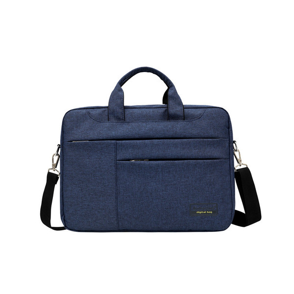 Color: Navy blue, Size: 13 - Business men's laptop bag large capacity briefcasemillet single should Q119-CJBHNSNS00418-Navy blue-13