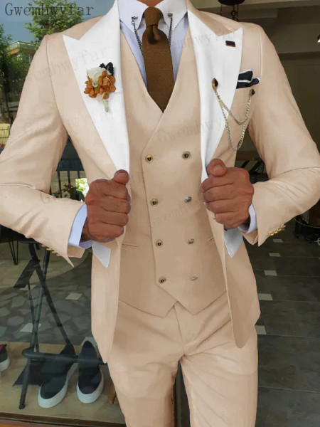 Color: PURPLE, Size: L - Gwenhwyfar Mint Green Groom Male Wedding Prom Suit Slim Fit Tuxedo Mens Fo F640-12000032615962237