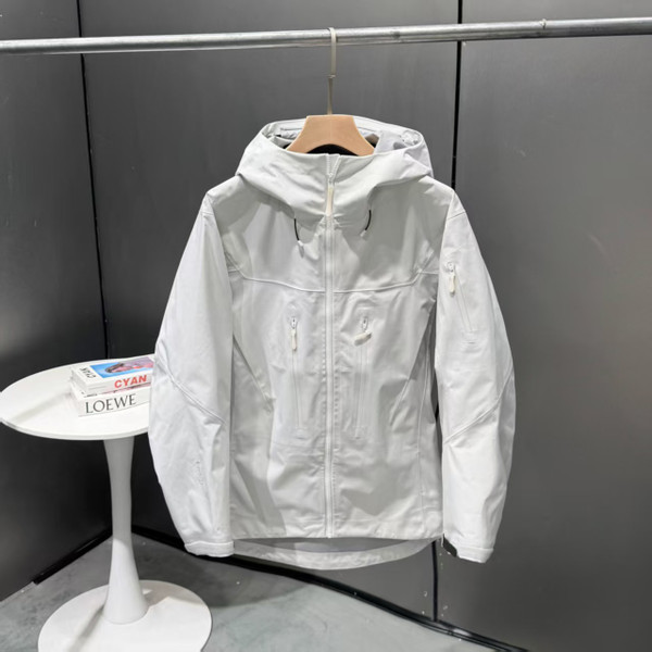 Color: Polar White, Size: XS - Outdoor Windproof And Waterproof Hardshell Jacket For Sports Q119-CJYD273065901AZ