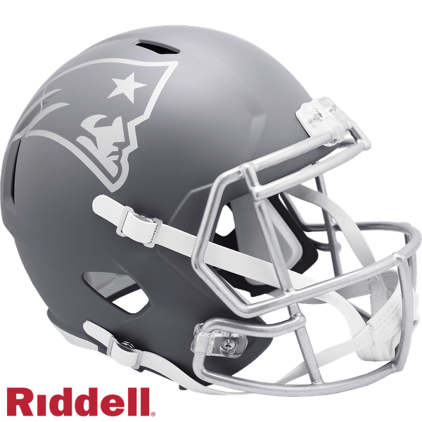 New England Patriots Helmet Riddell Replica Full Size Speed Style Slate Alternate Z157-9585563083