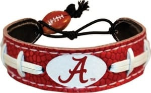 Alabama Crimson Tide Bracelet Team Color Football A Logo CO Z157-4421402456