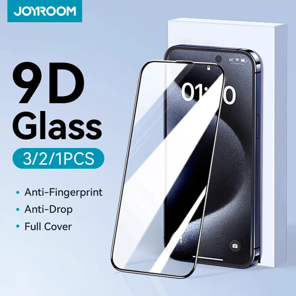 Bundle: 2 pieces, Material: Anti Peeping - Joyroom 1/2/3pcs HD Glass Screen Protector for iPhone 16 F640-12000038211207044