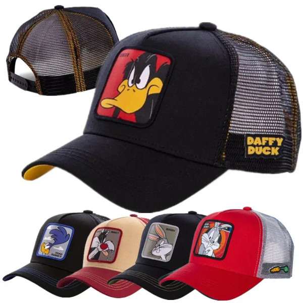 Color: Watermelon red, Size: Adjustable - Hot Sale Unisex Anime Cartoon Cap High Quality Patch Draw F640-12000037706413939