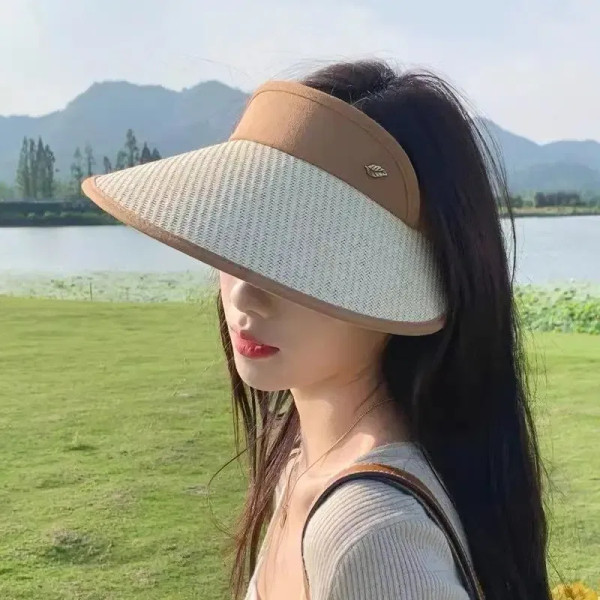 Color: Black, Size: One Size - UV Protection Sun Hat Quick Drying Hat Summer Sports Tennis Golf Emp F640-12000037881702870