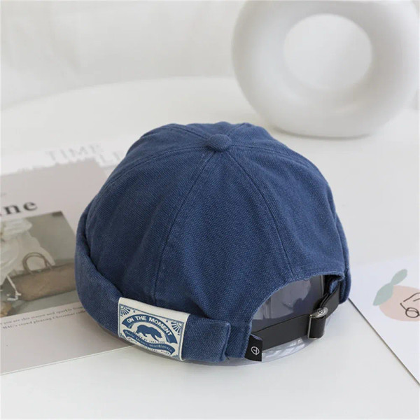 Color: Green-Yellow, Size: One Size - Unisex Corduroy Solid Color Brimless Caps for Men Women Stree F640-12000039384196830