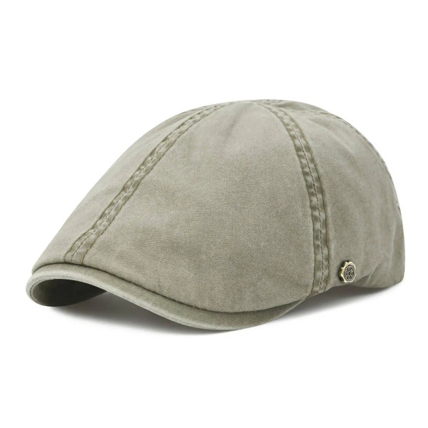 Color: SKY BLUE, Hat Size: One Size - VOBOOM Classic Cotton Flat Cap Ivy Caps Men Women Newsboy Cab F640-12000051039905728