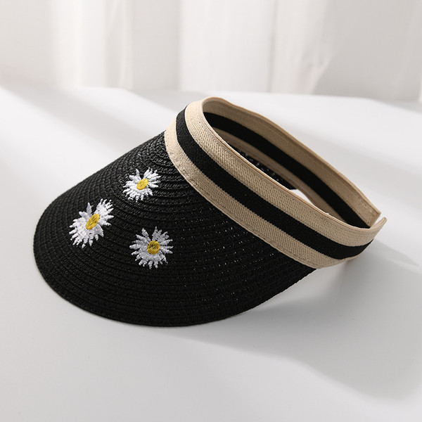 style: D, Size: One size - Straw Hat Adult Hat Female Sun Protection Hat Sun Hat Q119-CJMZ105470104DW
