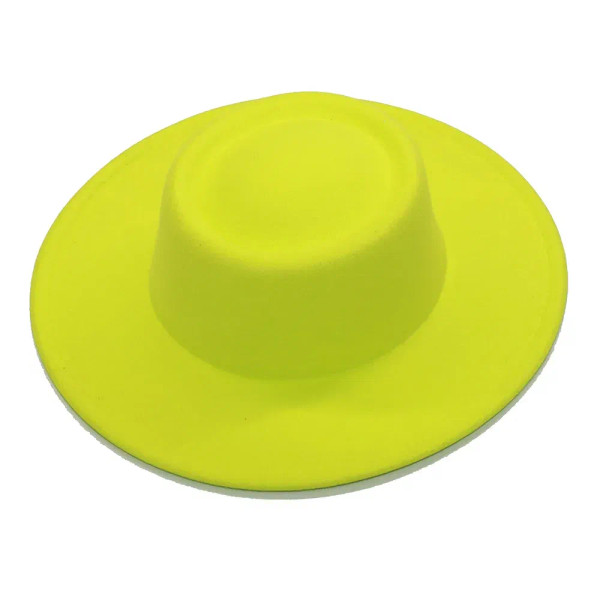 Color: Ivory, Size: M - Fedora Hats Men Women 8.5CM Wide Brim Wool Felt Jazz Hats 2023 British styl F640-12000022837602258
