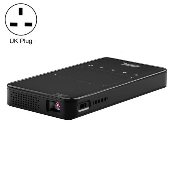 S90 DLP Android 9.0 1GB+8GB 4K Mini WiFi Smart Projector, Power Plug:UK Plug(Black) A146-EDA004074201A