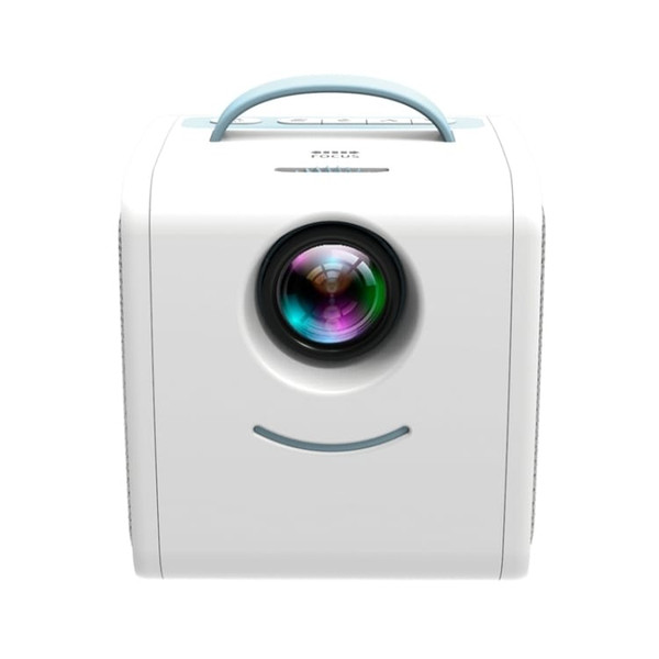 Q2 LED 1080P Mini Portable Projector Children Projector, Plug Type:AU Plug(Blue White) A146-EDA00944204B