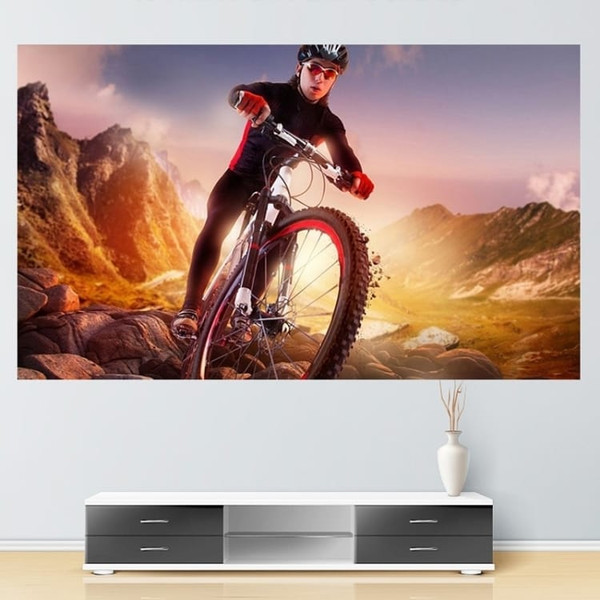Folding Metal Anti-Light HD Projection Curtain, Size: 100 inch 16:9 221x125cm A146-TBD0602370005