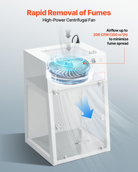 Laminar Flow Hood, 20.08 x 20.47 x 23.62 inch Working Area Portable Clean Room, Meets ISO Class 5 C E415-BXSJJS1829INJT2TM001V1