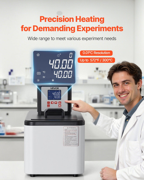 Laboratory High-Temperature Circulating Oil Bath, Up to 300?„?/572?„‰, 15 L Lab Constant Temperatur E415-SYSGWXHQ15L3Z0WD7001V1