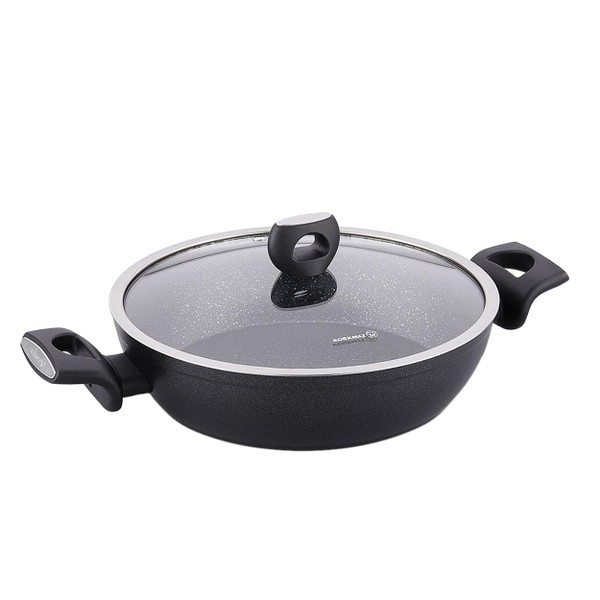 Korkmaz Nora 2 Piece 2.2 Liter Alumium Nonstick Low Casserole Dish with Lid D970-A2943