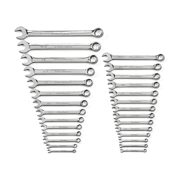 GearWrench 28 Piece 6 Point Combination SAE/Metric Wrench Set T398-KDT81923