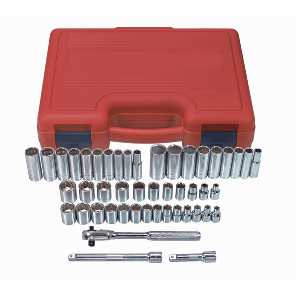 K Tool International 47-PIECE 3/8 IN. DR 12-PT SAE AND METRIC T398-KTI22547