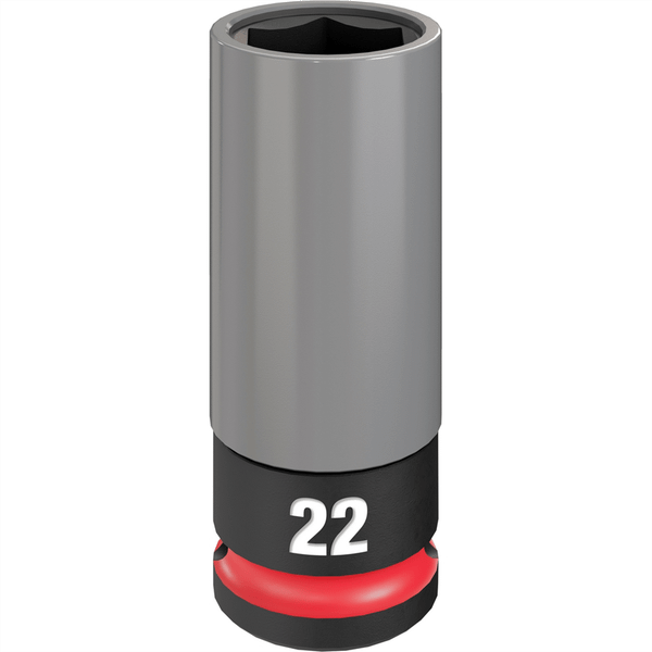 Milwaukee Tool SHOCKWAVE Impact Duty 1/2 Drive 22MM Metric Lug Nut Wheel Socket T398-MLW49-66-7807