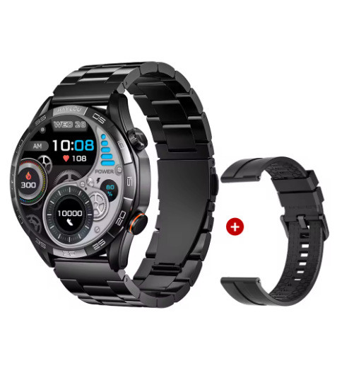 Color: Double Strap Black - HAYLOU Solar 5 LS20 Smart Bluetooth Watch International Edition Q119-CJJX253350503CX
