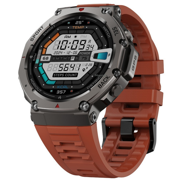 Color: Red Silicone Watch Strap - Bluetooth Calling GPS Beidou Positioning Triple-Proof Smartwatch Q119-CJJX278769508HS