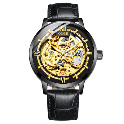 Color: Black belt - Men's fully automatic mechanical watch Q119-CJZBNSJX00342-Black belt