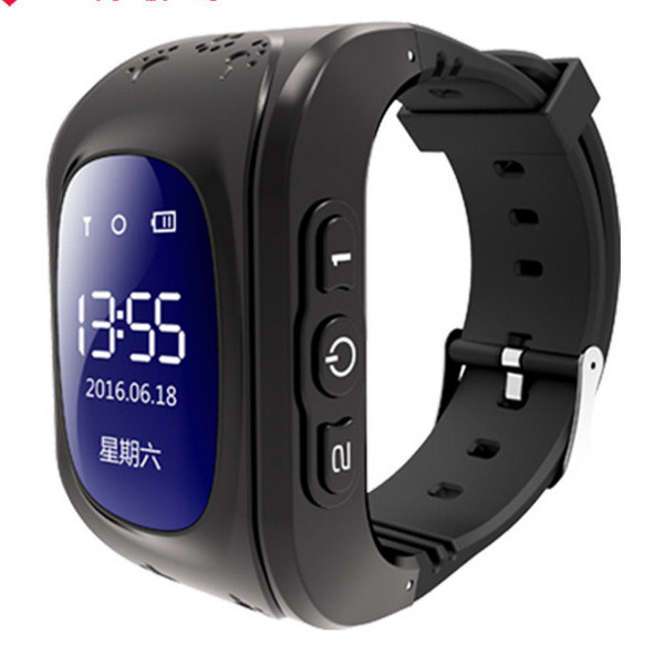 Color: Black, Style: LBS - Q50 Smart Children Watch Q119-CJZBNSET00083-Black-LBS