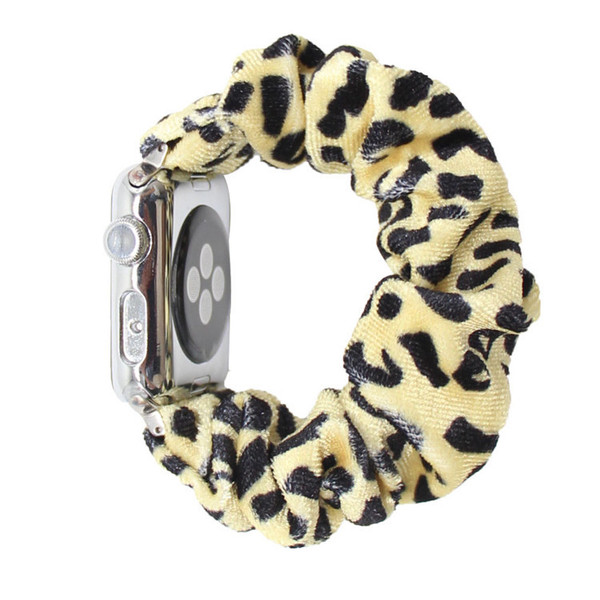 Color: 3style, Size: 42 44mm - Watch Strap Large Intestine Ring Leopard Print Hair Ring Strap Q119-CJZBNSLX01086-3style-42 44mm