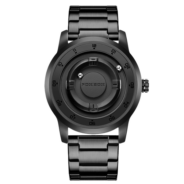 Color: Completely black, Style: Steel strip - Cool Roman Scale Men's Multifunction Quartz Watch Q119-CJNS247820714NM