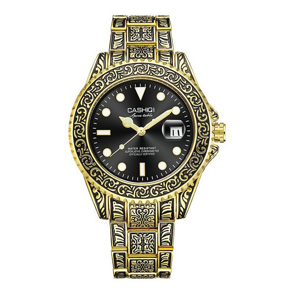 Color: Gold black - Men's automatic mechanical watch Q119-CJZBNSJX00921-Gold black