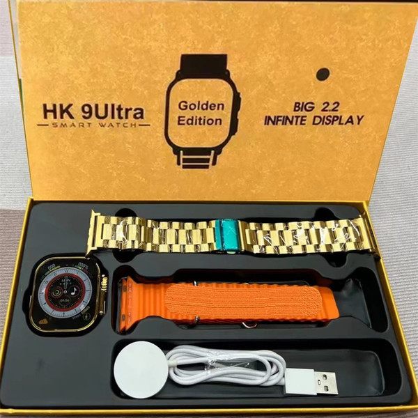 HK9 Ultra Smart Watch Make/Answer Calling IP67 Waterproof Heart Rate Blood Glucose Blood Oxygen Sle K484-PEL_0RL7ENA7