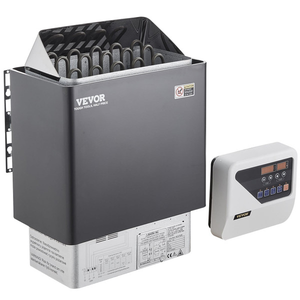 Sauna Heater, 9KW 220V Electric Sauna Stove, Steam Bath Sauna Heater with External Digital Controll E415-DSSNLWK9KWBIF9IJWV4