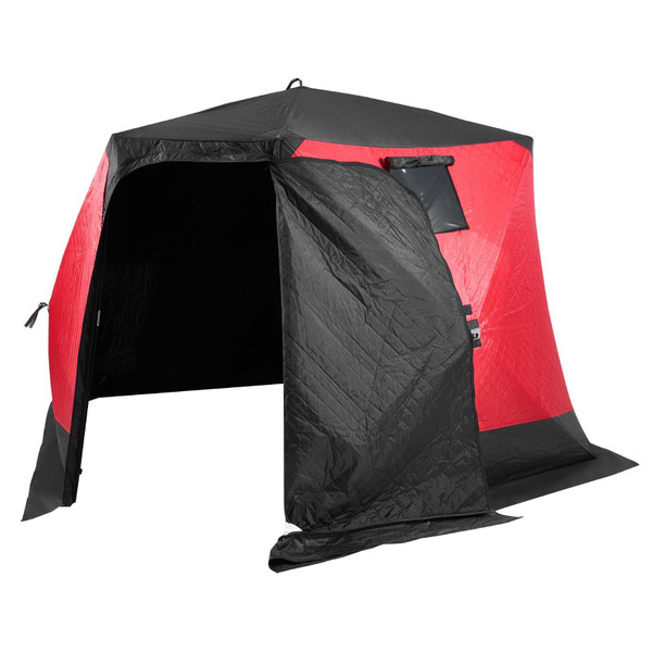 Portable Ice Shelter, 4-6 Person Insulated Pop-Up Ice Fishing Tent, 50 Square Feet Fishable Area, T E415-BDBHS1301307N04PFV0