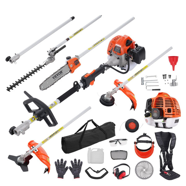 33CC 6-in-1 Multi-Functional Trimming Tools, Gas Hedge Trimmer, Weed Eater, String Trimmer, Brush C E415-RQLLJGZJDGNEQHTV7V0