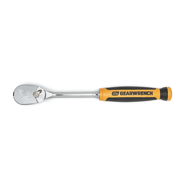 GearWrench 3/8 Inch Drive 90-Tooth Dual Material Teardrop Ratchet 9 Inch T398-KDT81208T