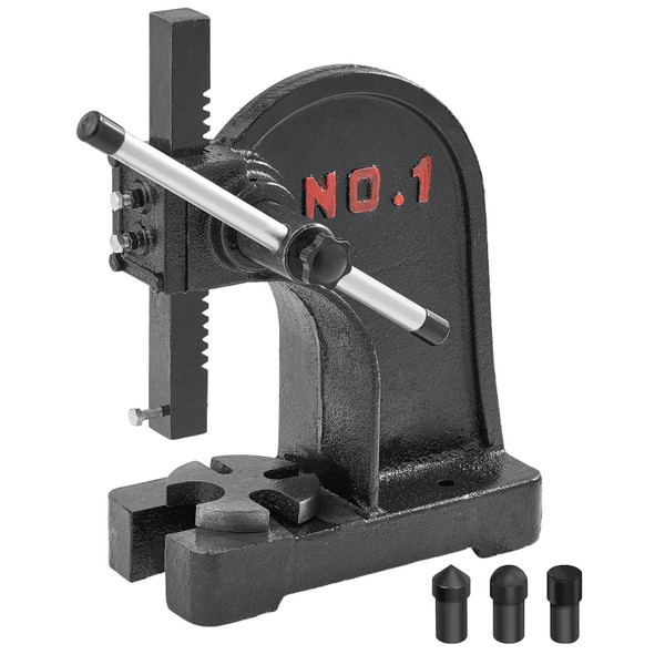 Arbor Press, 1 Ton Manual Arbor Press, 5.9" Maximum Height, Cast Iron Heavy-duty Manual Desktop Arb E415-SDKYLJGG1T00BW6W1V0