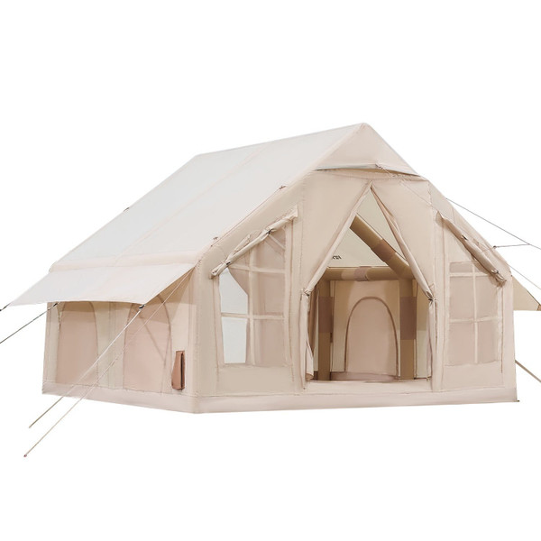 Inflatable Tents for Camping, 4-6 Person Easy Setup Blow up Tent with Hand Pump, 300D Oxford 4 Seas E415-KJZP331MCQWZC4B47V0