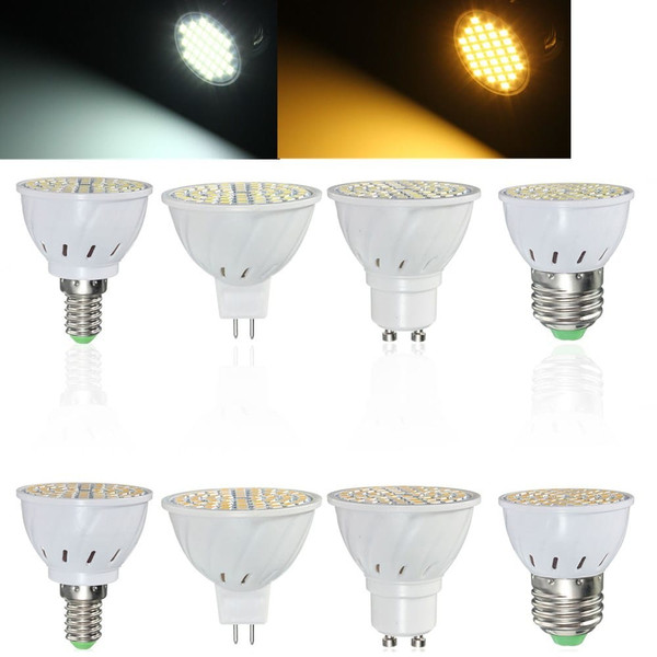 E27 E14 GU10 MR16 4W 60 SMD 2835 LED Pure White Warm White Spot Lightt Bulb AC 110V/220V C122-1139504