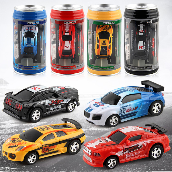 Coke Can Mini RC Car Radio Remote Control Micro Racing Car 4 Frequencies Q119-CJWJWJYZ00692
