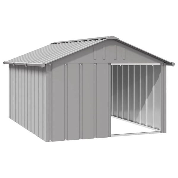 Dog House Gray 45.9"x60.2"x32.1" Galvanized Steel A949-171543