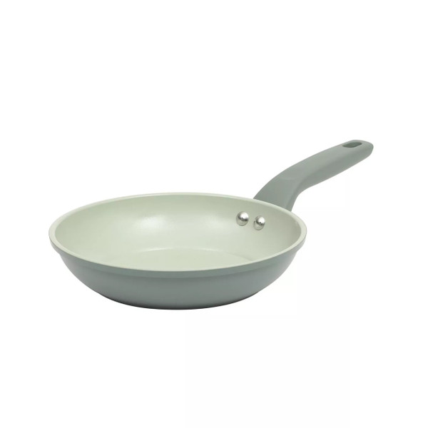 Gibson Home Barnsdall 8 Inch Nonstick Aluminum Frying Pan in Sage Green D970-149153.01