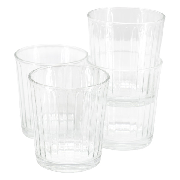 Gibson Home Moonstone 4 Piece 13.5 Ounce Double Old-Fashioned Glass Set D970-141404.04