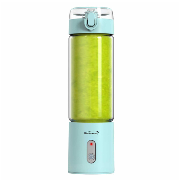Brentwood 17 Ounce Portable Battery Operated USB Glass Blender in Blue D970-RJB-100BL