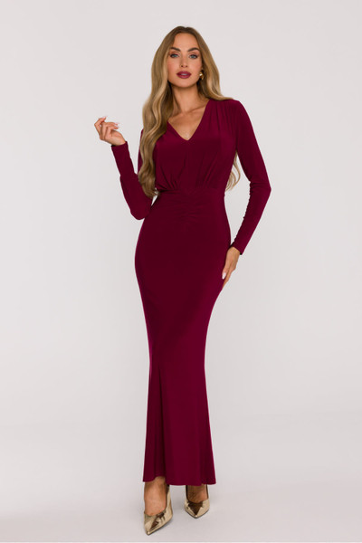 red - Long dress model 219990 Moe U704-219990