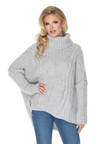 grey - Turtleneck model 135311 PeeKaBoo U704-135311