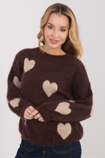 brown - Jumper model 223425 Italy Moda U704-223425