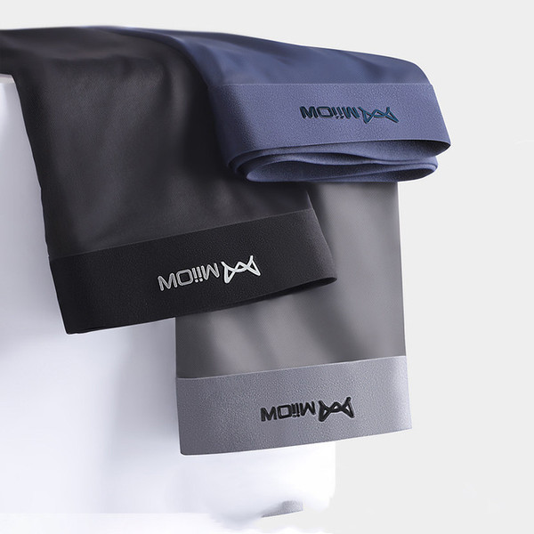 Color: Cotton black Nav gre, Size: 5XL - Seamless boxer shorts Q119-CJNSNYYD00169-Cotton black Nav gre-5XL