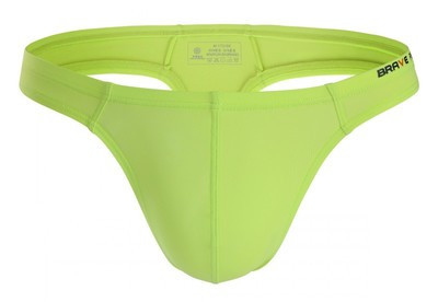 Color: Fluorescent green, Size: L - Ice silk men's thong Q119-CJNSNYYD00034-Fluorescent green-L